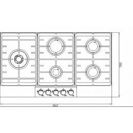 Cooktop Montreal Vidro 90cm - Debacco